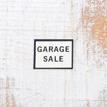 Miniature "Garage Sale" Sign