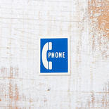 Miniature "Phone" Sign