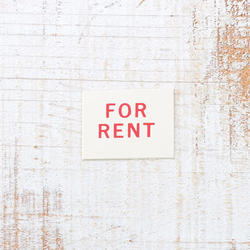 Miniature "For Rent" Sign