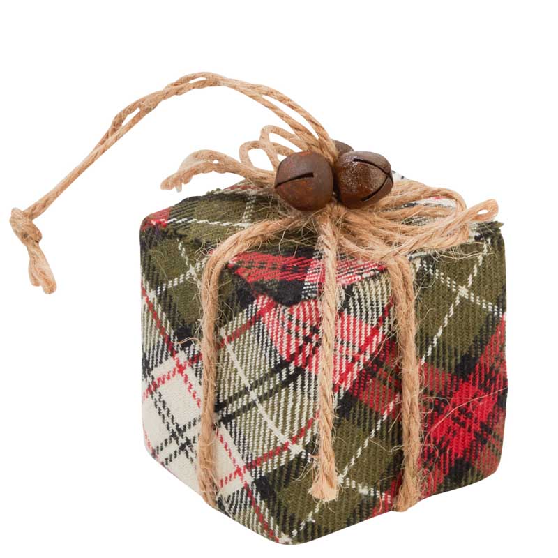 Plaid Gift Box Christmas Ornament - Christmas Ornaments - Christmas and