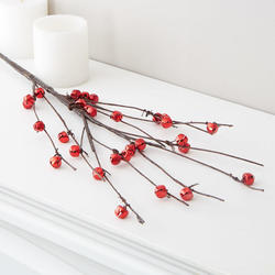 Red Jingle Bell and Artificial Twig Spray