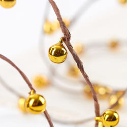 Details about   GOLD WIRE JINGLE BELL GARLAND 4FT CHRISTMAS 