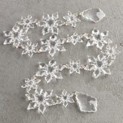 Crystal Acrylic Snowflake Swag