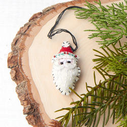 Hand-Stitched Old World Santa Christmas Ornament