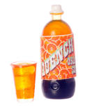 Dollhouse Miniature Orange Soda with Glass