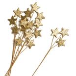 Gold Glittered Star Floral Sprays