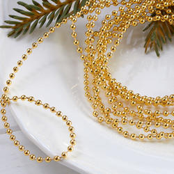 Gold Fused String Bead Garland