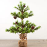 Artificial Pine Tree with Burlap Base