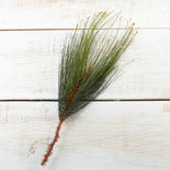 Gold Glitter Tipped Artificial White Pine Stem