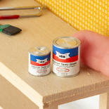 Dollhouse Miniature Paint Cans