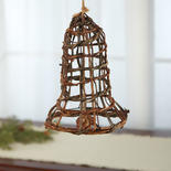 Natural Grapevine Liberty Bell Ornament