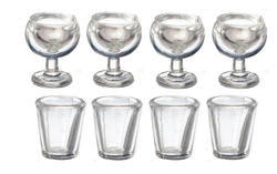 Dollhouse Miniature Small Tableware Glasses
