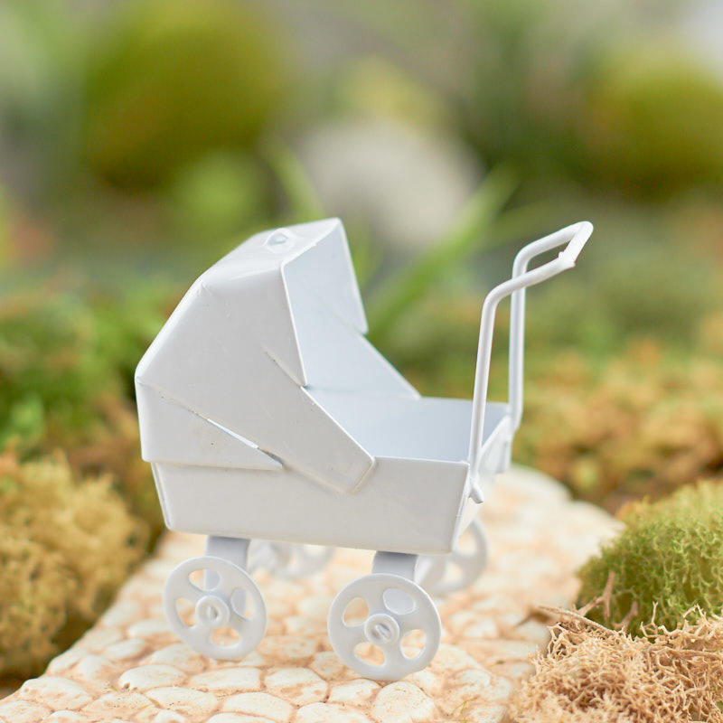 miniature baby carriage