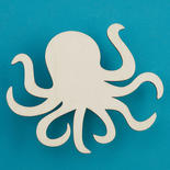 Unfinished Wood Octopus Cutout