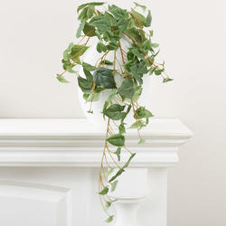 Hanging Artificial Philodendron Bush