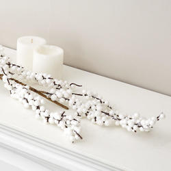 White Artificial Berry Garland