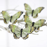 Green Feathered Artificial Butterflies