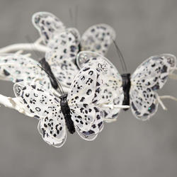 Leopard Print Artificial Butterflies