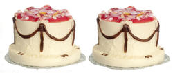 Dollhouse Miniature Round Cakes