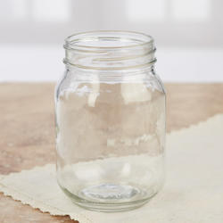 Clear Glass Pint Canning Jar