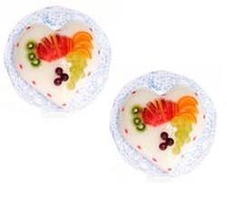 Dollhouse Miniature Fruit Topped Heart Cakes