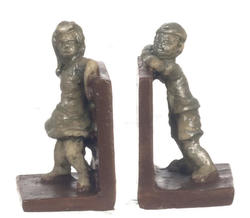 Dollhouse Miniature "Hide and Seek" Bookends