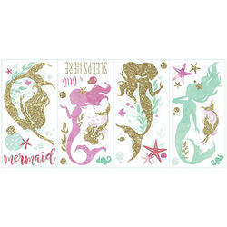 RoomMates Peel-and-Stick Mermaids Wall Decals