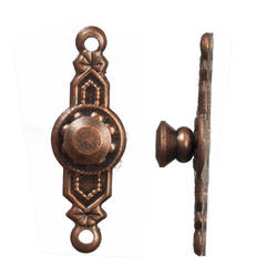 Dollhouse Miniature Oil Rubbed Bronze Door Colonial Knobs