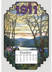 Dollhouse Miniature 1911 Tiffany Calendar