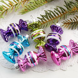 Miniature Wrapped Candy Ornaments