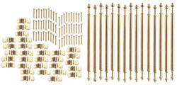 Dollhouse Miniature Brass Stair Rod Set
