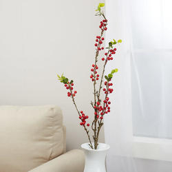 Red Artificial Berry Twig Spray