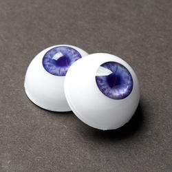 Realistic Light Violet Half Round Doll Eyes