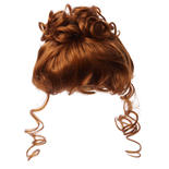 Antina's Carrot Red Up Swept Doll Wig