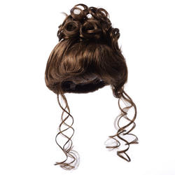 Antina's Brown Up Swept Doll Wig