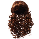 Antina's Auburn Soft Curls with Bangs Doll Wig