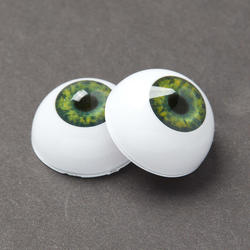 Realistic Green Half Round Doll Eyes