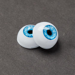 Realistic Blue Half Round Doll Eyes