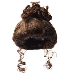 Antina's Brown Up Swept Doll Wig