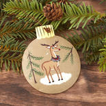Primitive Reindeer Christmas Ornament