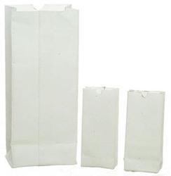 Dollhouse Miniature White Paper Bags