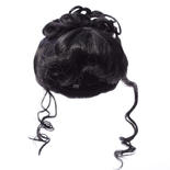Antina's Black Up Swept Doll Wig