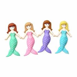 Dress It Up Mermaid Friends Buttons