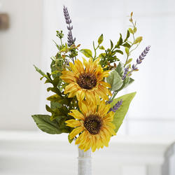 Artificial Sunflower and Heather Pick