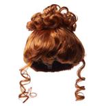 Antina's Carrot Red Up Swept Doll Wig