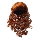 Antina's Red Long Soft Curls With Bangs Doll Wig
