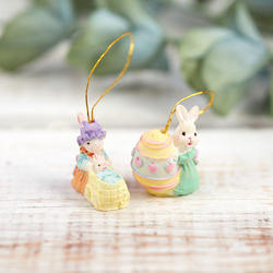 Micro Miniature Easter Bunny Ornament