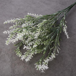 White Artificial Rosemary Blossom Spray