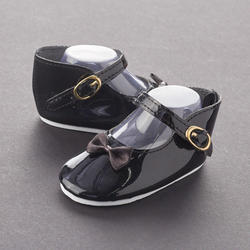 Tallina's Black Patent Leather Mary Jane Doll Shoes
