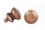 Dollhouse Miniature Bronze Round Knobs